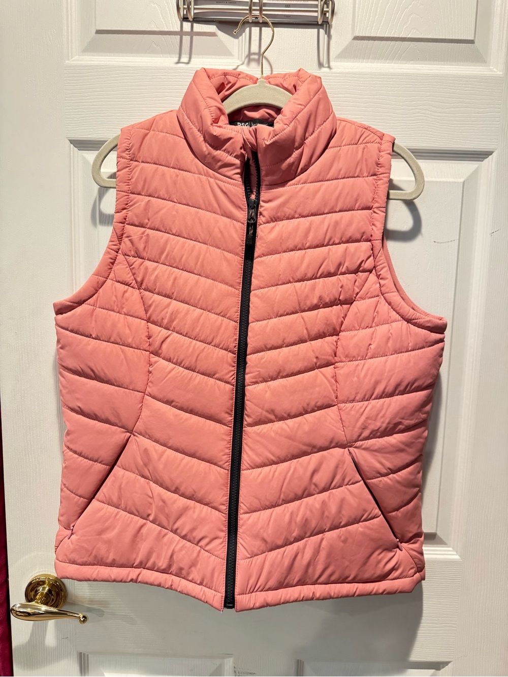 DSG Coral Pink Quilted Puffer Vest